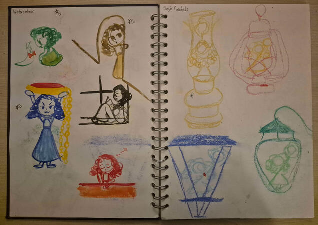 WeirdLady Medium Sketches No.2